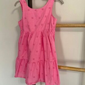 Pink Sleeveless Kids Dress